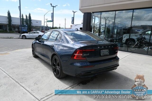 2024 Volvo S60 Ultimate Dark Theme / AWD / Climate Pkg / Front & Rear Heated Leather Seats / Heated Steering Wheel / Panoramic Sunroof / Harman Kardon Speakers / Adaptive Cruise / Lane Depart & Blind Spot / 1-Owner Anchorage AK