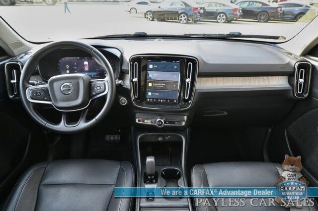 2024 Volvo XC40 Core / Dark Theme / AWD / Power & Heated Leather Seats / Panoramic Sunroof / Navigation / Apple CarPlay & Android Auto / Backup Camera / Lane Departure & Blind Spot Alert / Keyless Entry & Start / 30 MPG / 1-Owner Anchorage AK