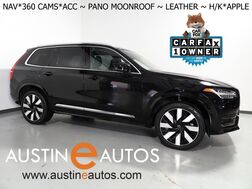 2024_Volvo_XC90 Recharge T8 eAWD Plug-In Hybrid Plus_*NAVIGATION, ADAPTIVE CRUISE, SAFETY ALERTS, 360 VIEW CAMERAS, PANORAMA MOONROOF, LEATHER, HEATED SEATS/STEERING, REMOTE START, 21 INCH WHEELS, HARMAN/KARDON, APPLE CARPLAY_ Round Rock TX