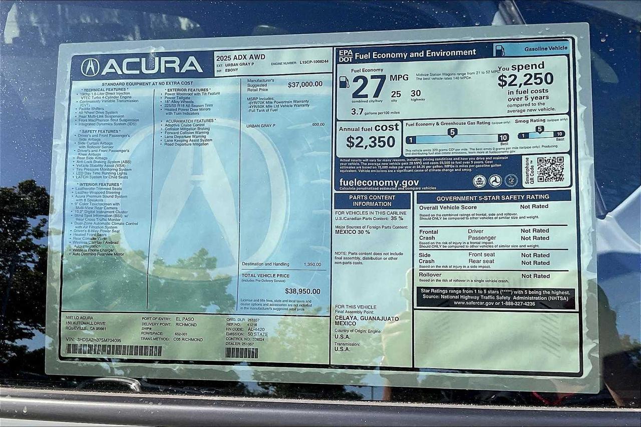 2025 Acura ADX Roseville CA