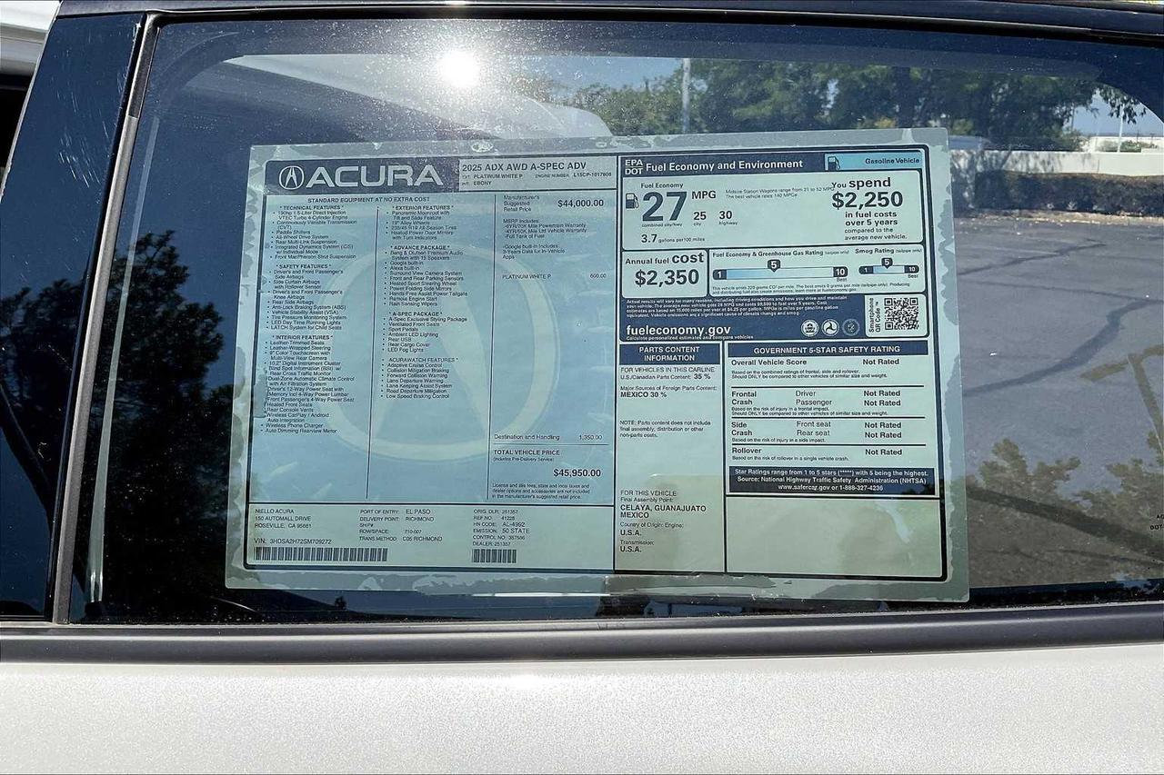 2025 Acura ADX w/A-Spec Advance Package Roseville CA