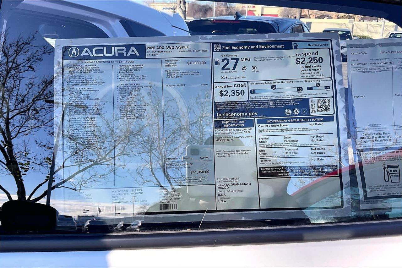 2025 Acura ADX w/A-Spec Package Roseville CA