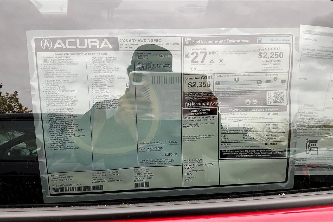 2025 Acura ADX w/A-Spec Package Roseville CA