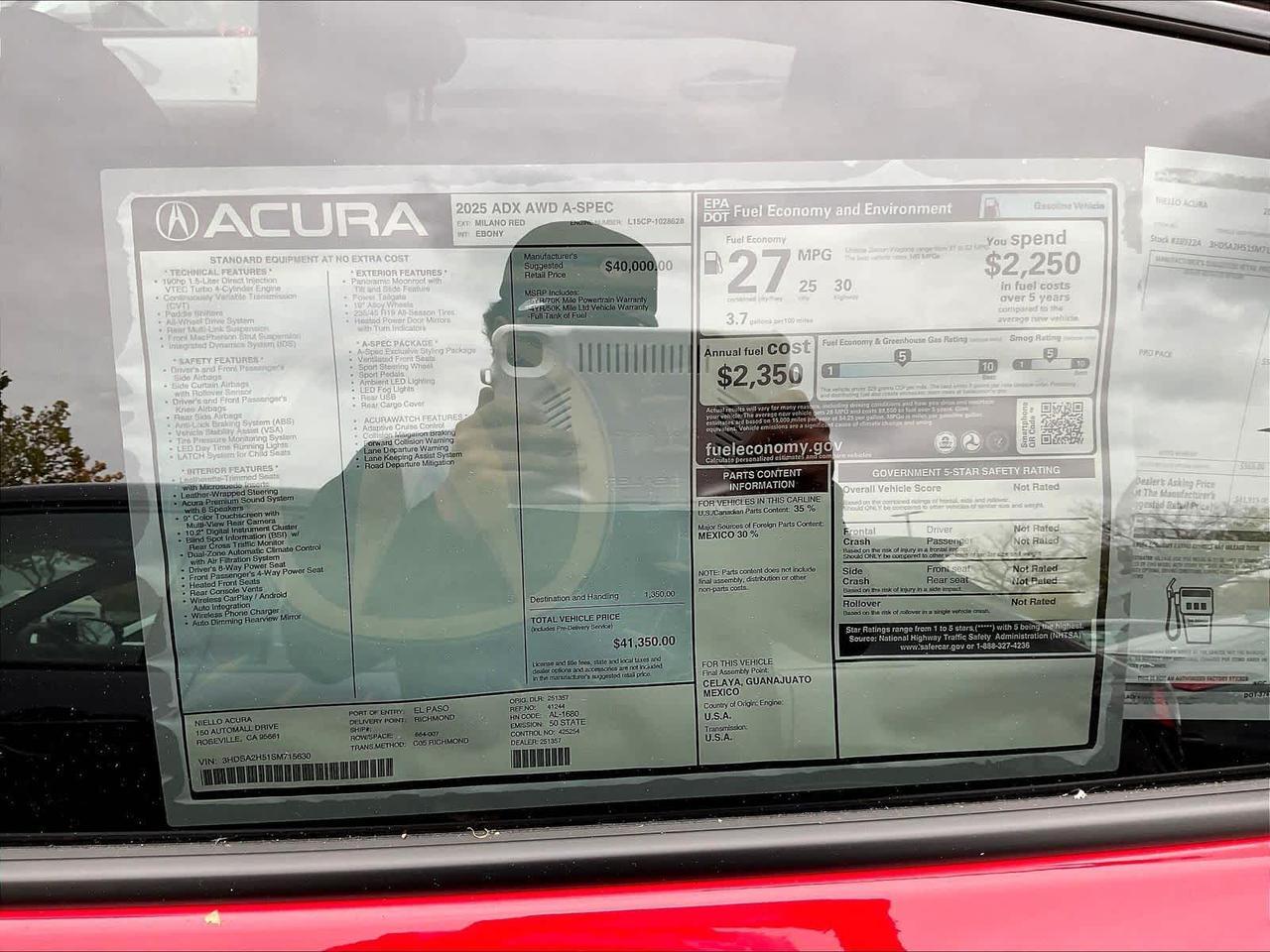 2025 Acura ADX w/A-Spec Package Roseville CA