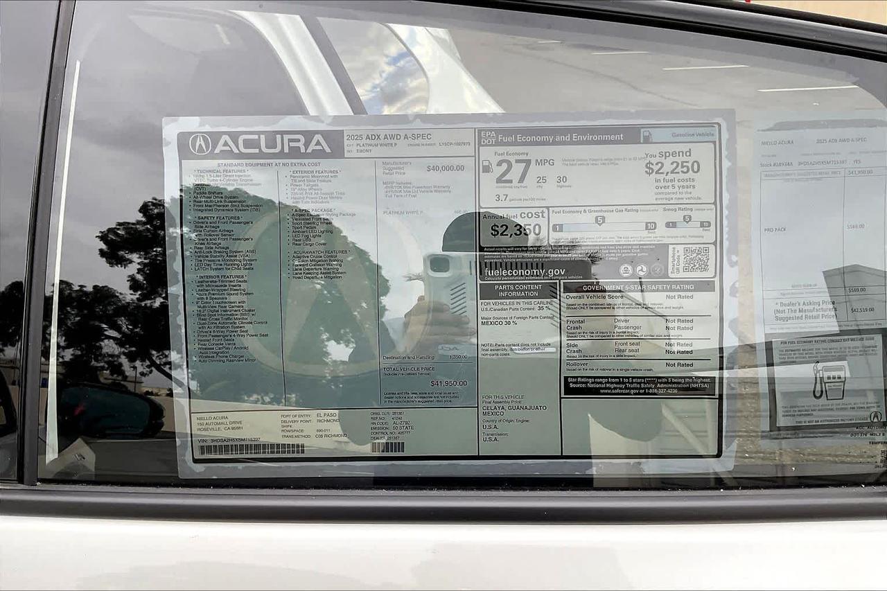 2025 Acura ADX w/A-Spec Package Roseville CA