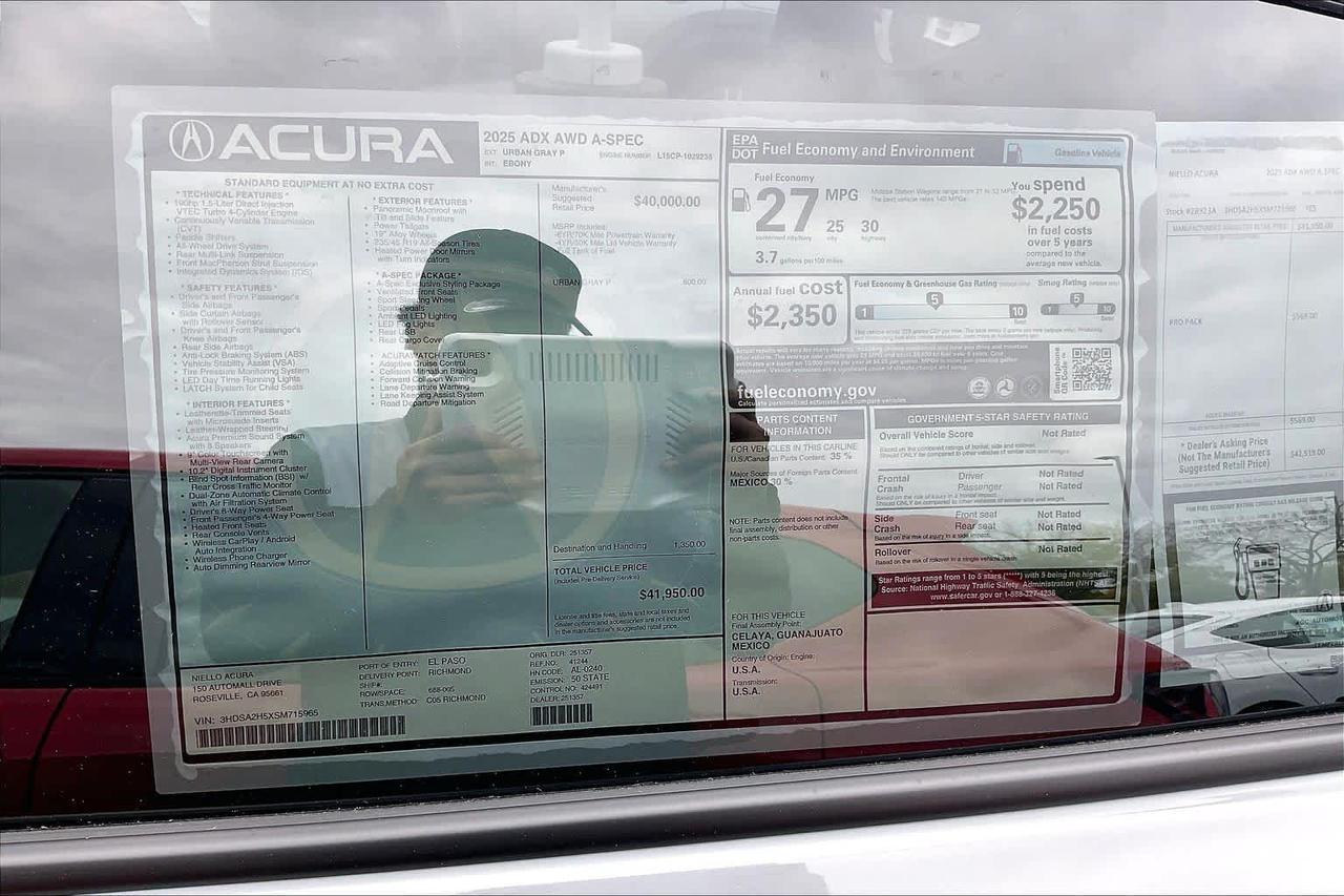 2025 Acura ADX w/A-Spec Package Roseville CA