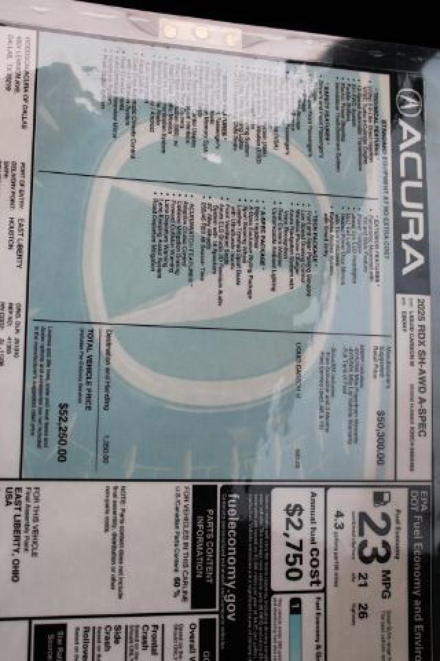 2025 Acura RDX w/A-Spec Package Plano TX