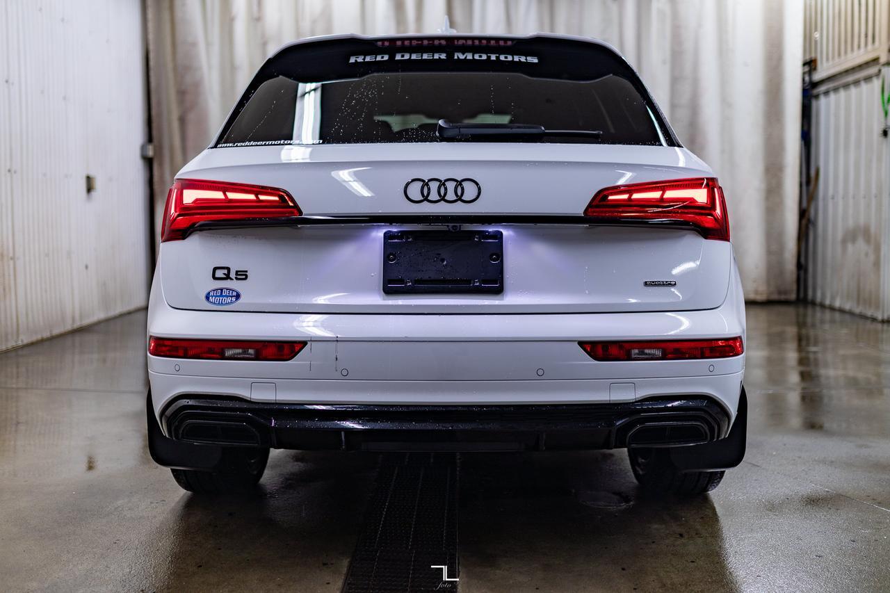 2025 Audi Q5 Quattro Progressiv S-Line Black Optics Leather Roof Nav Red Deer AB