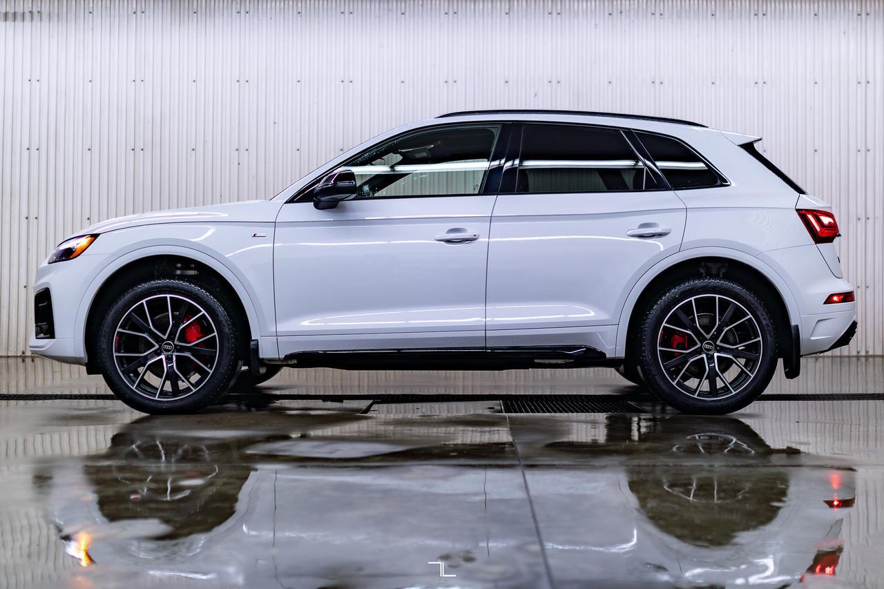 2025 Audi Q5 Quattro Progressiv S-Line Black Optics Leather Roof Nav Red Deer AB