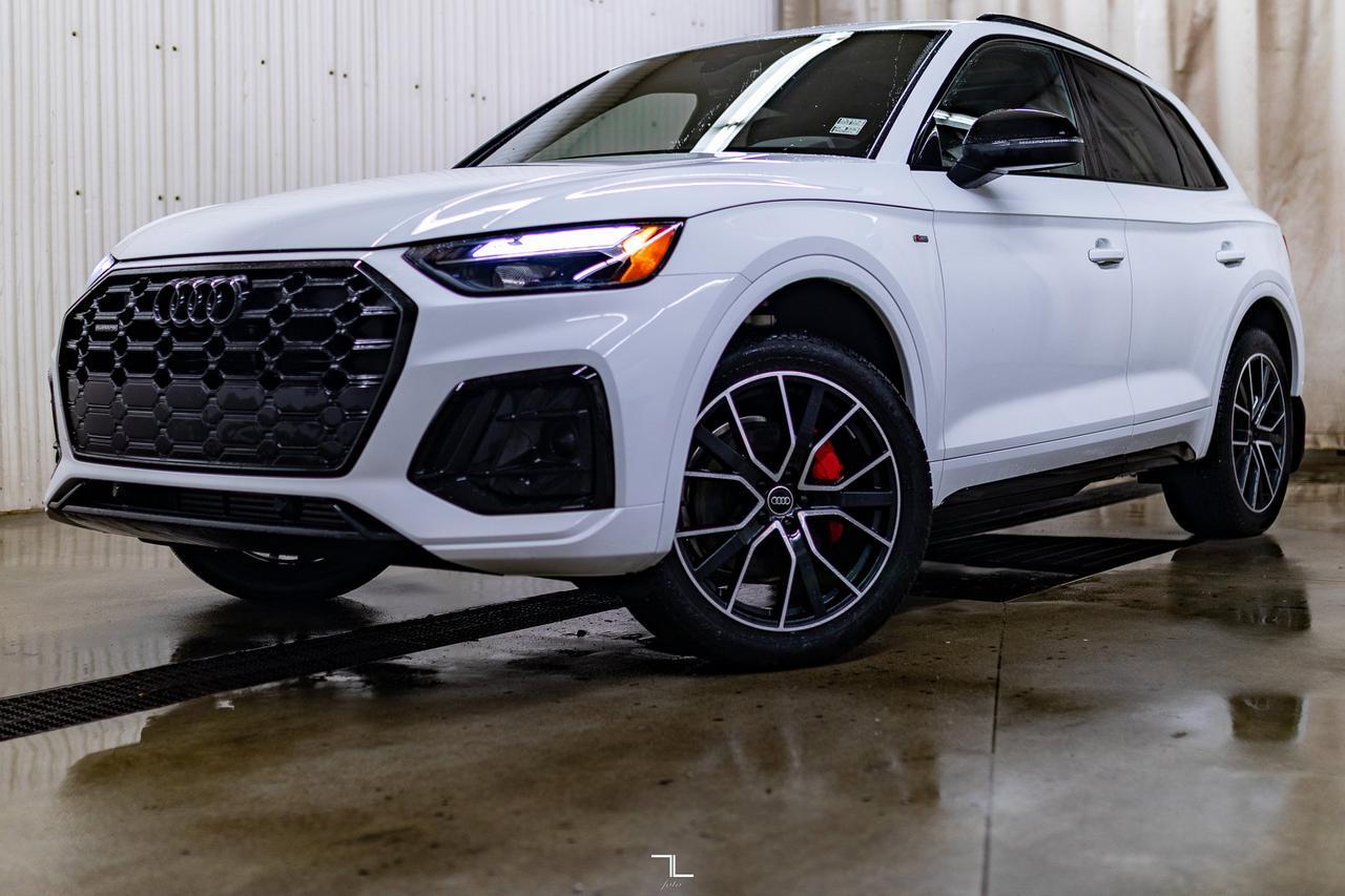 2025 Audi Q5 Quattro Progressiv S-Line Black Optics Leather Roof Nav Red Deer AB