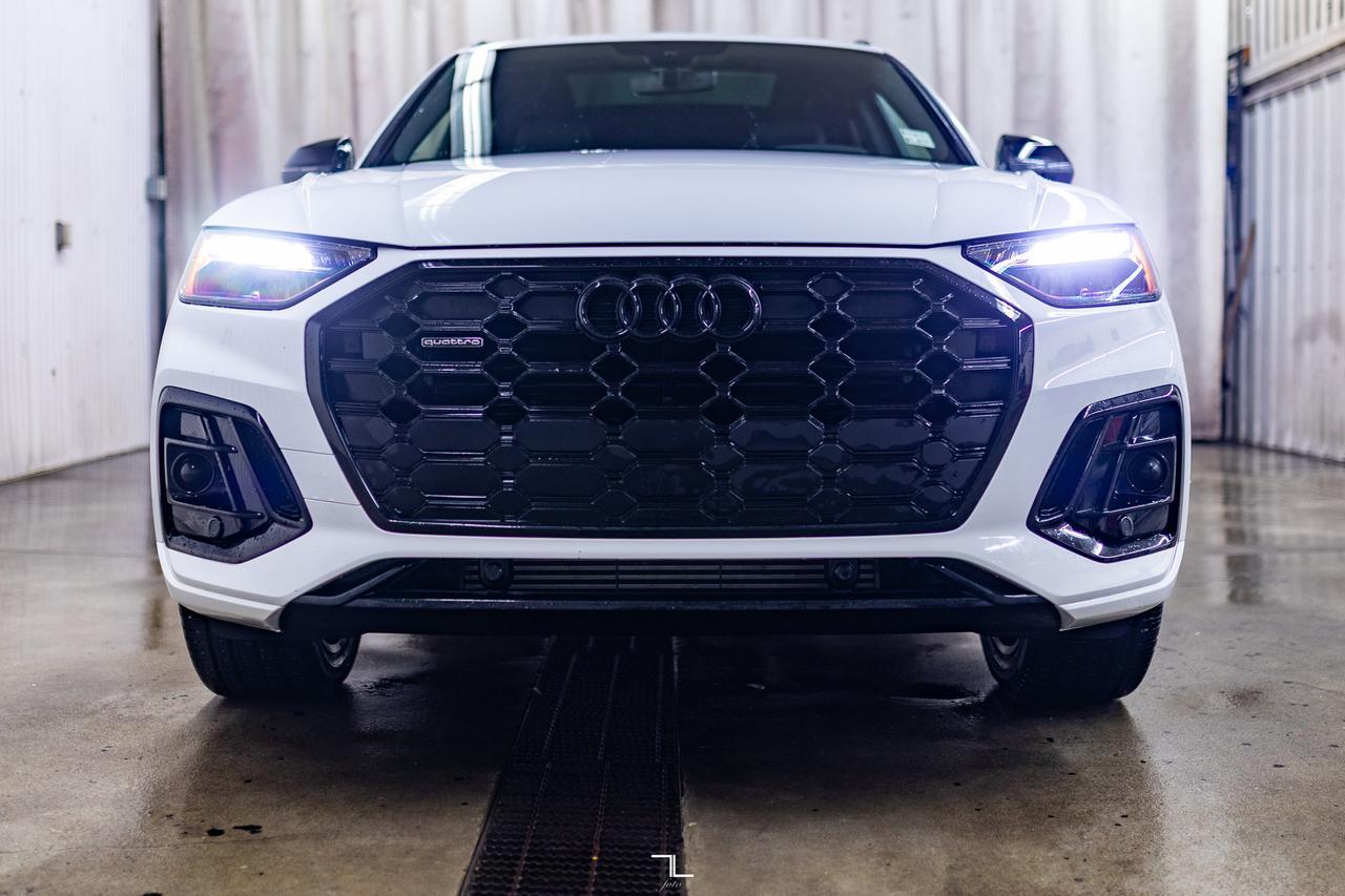 2025 Audi Q5 Quattro Progressiv S-Line Black Optics Leather Roof Nav Red Deer AB