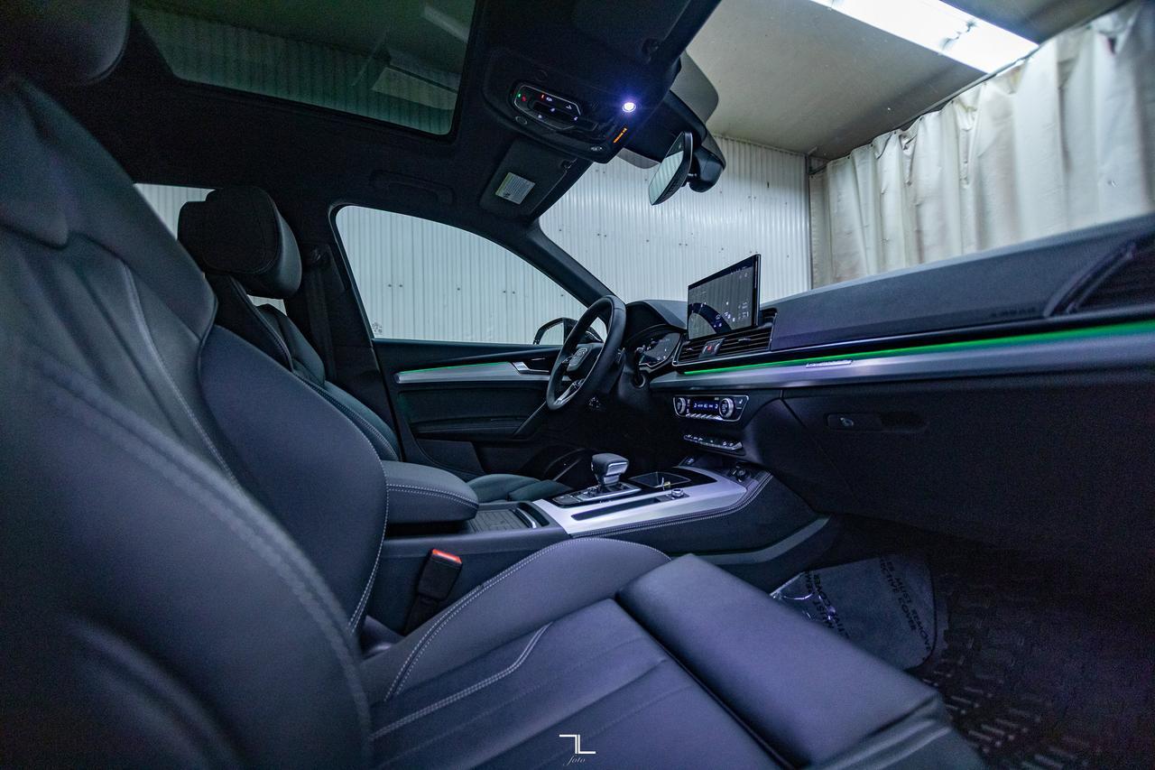 2025 Audi Q5 Quattro Progressiv S-Line Black Optics Leather Roof Nav Red Deer AB