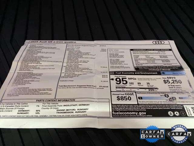 2025 Audi Q6 e-tron Premium Plus Dallas TX