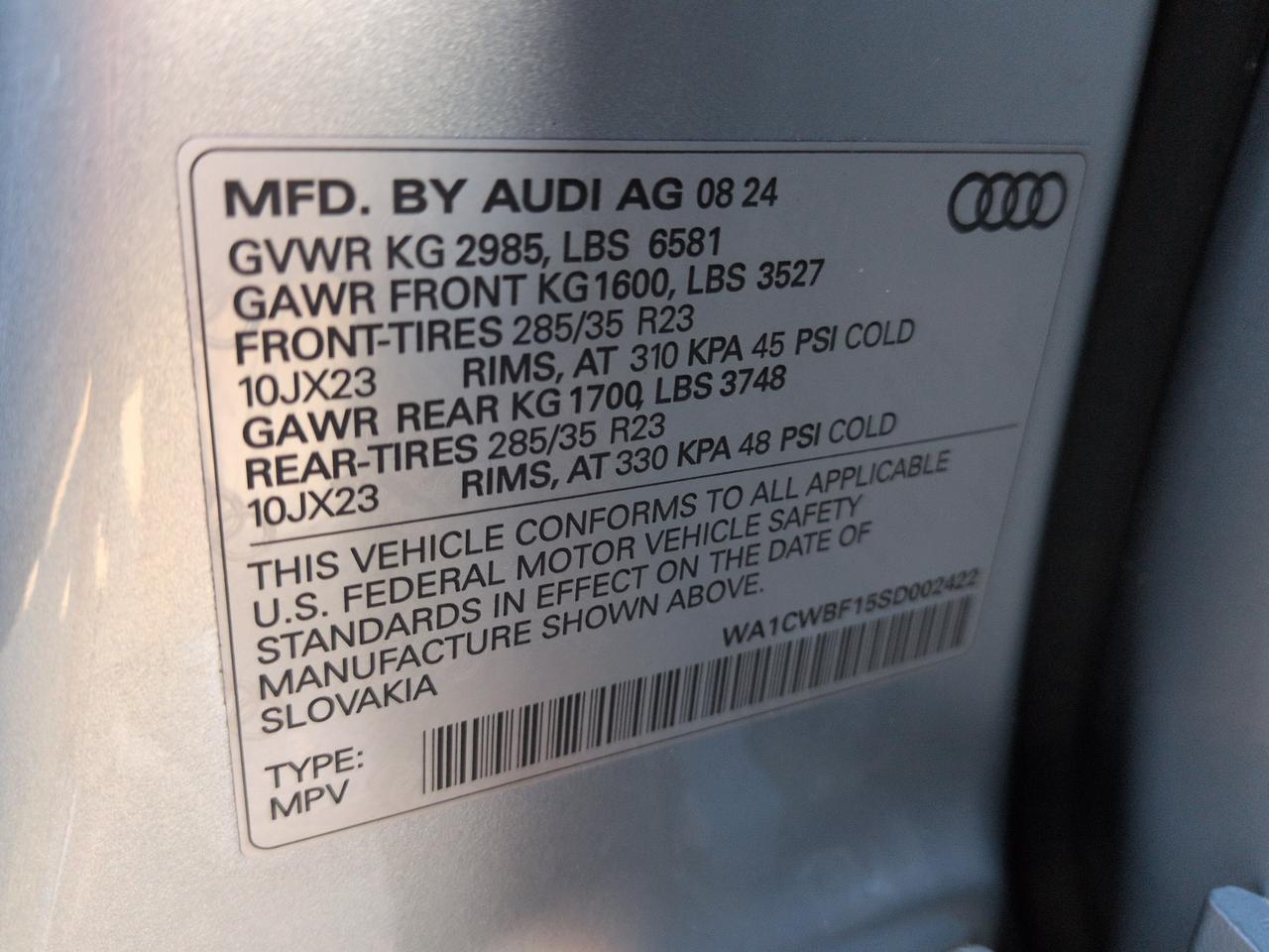2025 Audi SQ8 Prestige Winder GA