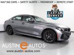 2025 BMW 3 Series 330i Sedan *NAVIGATION, CURVED DISPLAY, SAFETY ALERTS, PARKING ASSIST, 360 VIEW CAMERAS, COLOR TOUCHSCREEN, MOONROOF, HEATED SEATS/STEERING, REMOTE START, COMFORT ACCESS, WIRELESS CHARGING, ANDROID & APPLE