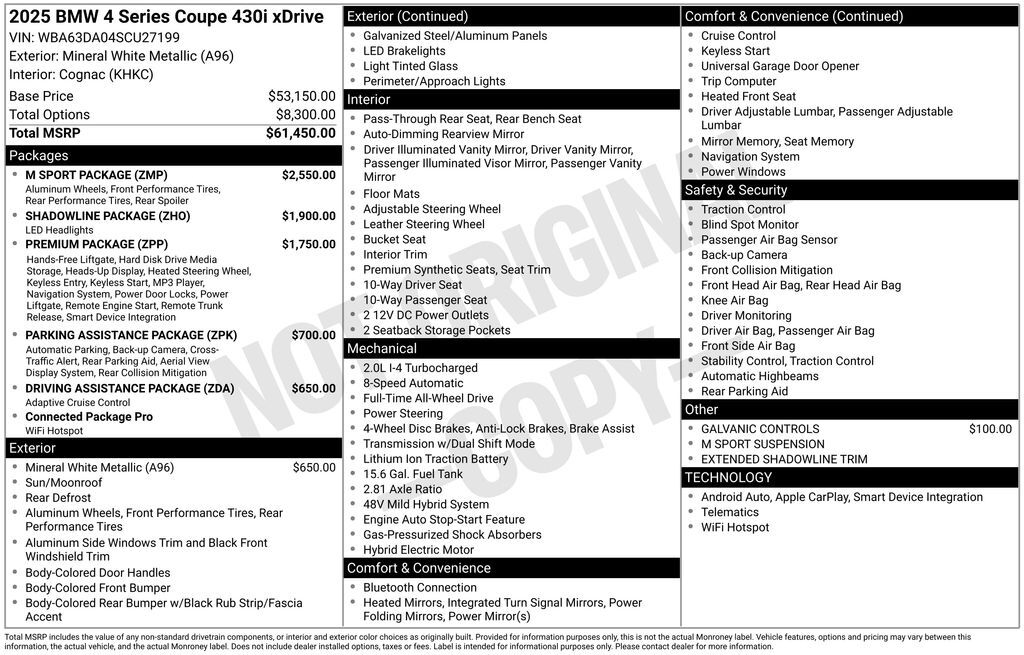 2025 BMW 4 Series 430i xDrive San Clemente CA