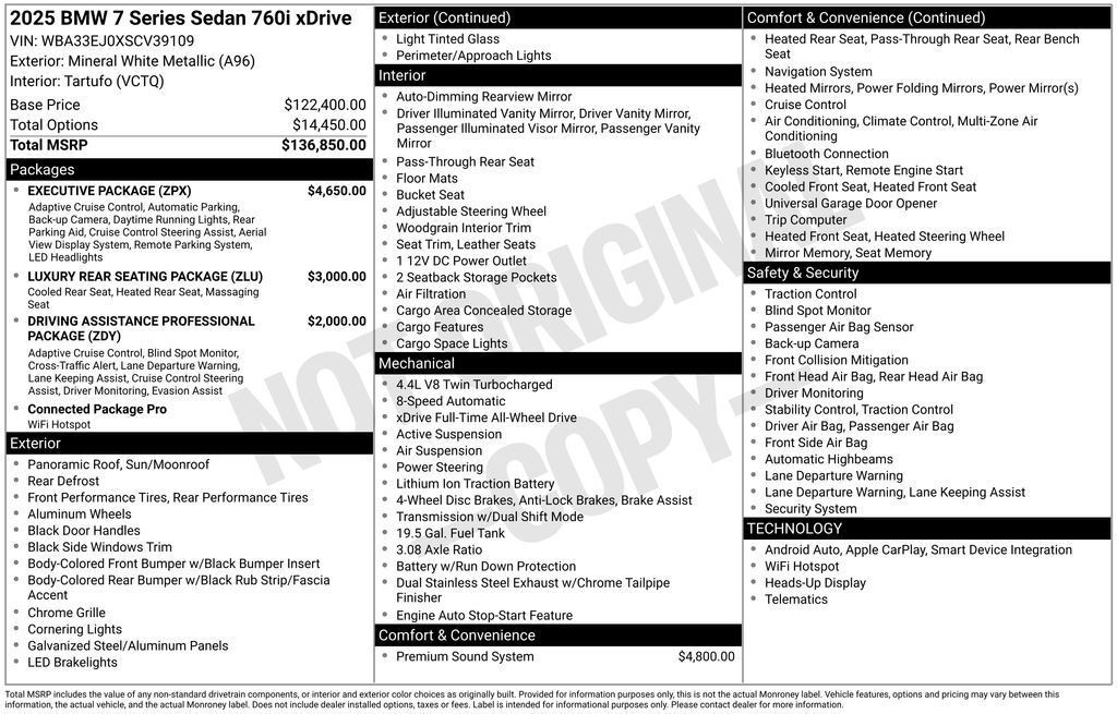 2025 BMW 7 Series 760i xDrive San Clemente CA