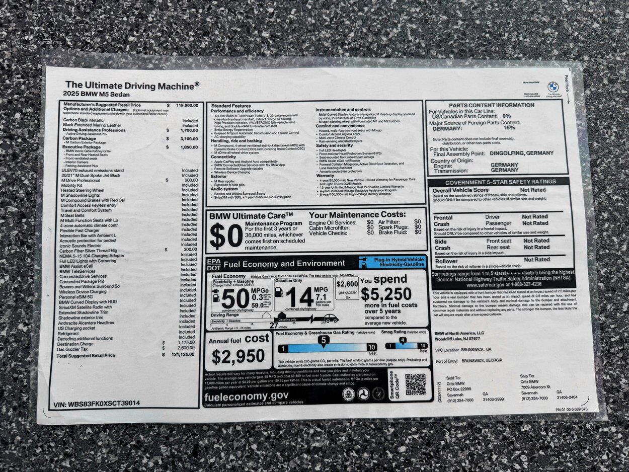 2025 BMW M5 Base Bellevue WA