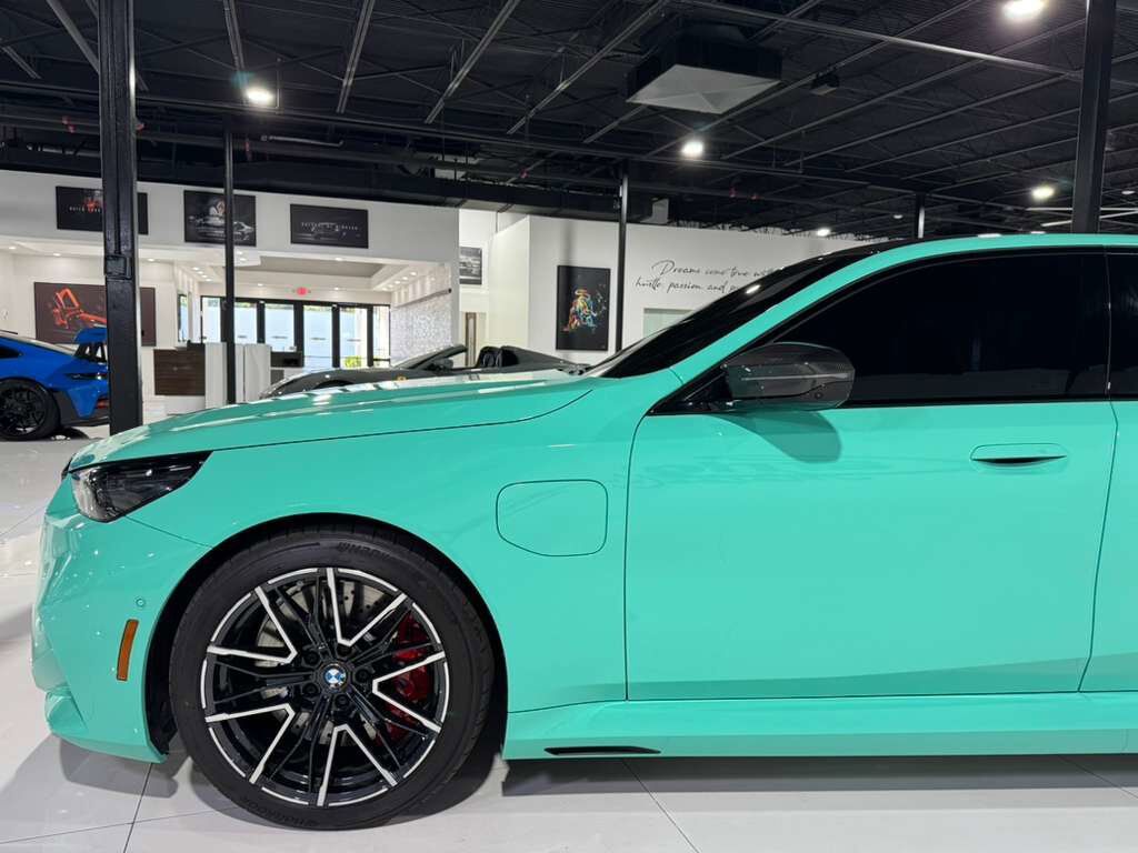 2025 BMW M5 Individual Mint Green paint, Bowers & Wilkins audio system, carbon galore AND MUCH MORE!! Fort Lauderdale FL