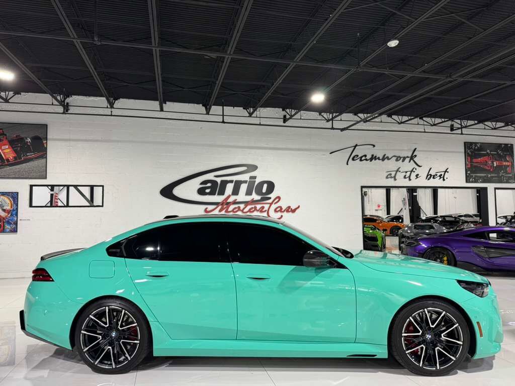 2025 BMW M5 Individual Mint Green paint, Bowers & Wilkins audio system, carbon galore AND MUCH MORE!! Fort Lauderdale FL