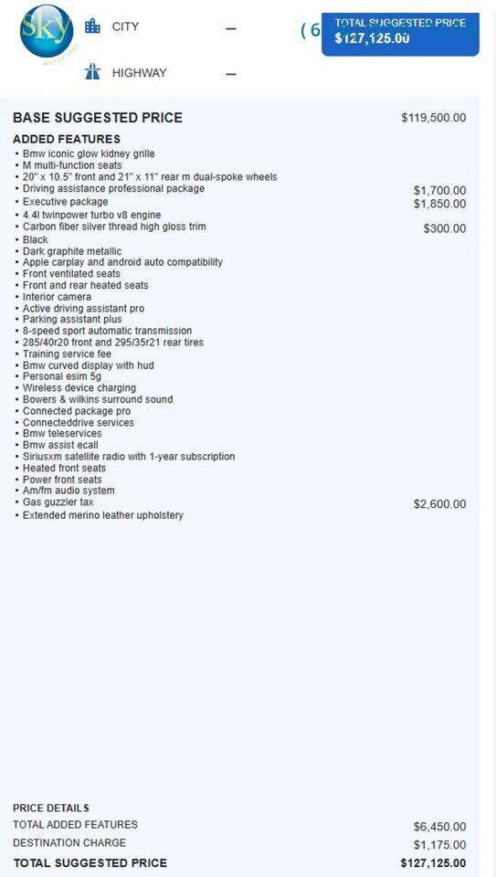 2025 BMW M5 xDrive AWD Driver Assist + Executive Packages