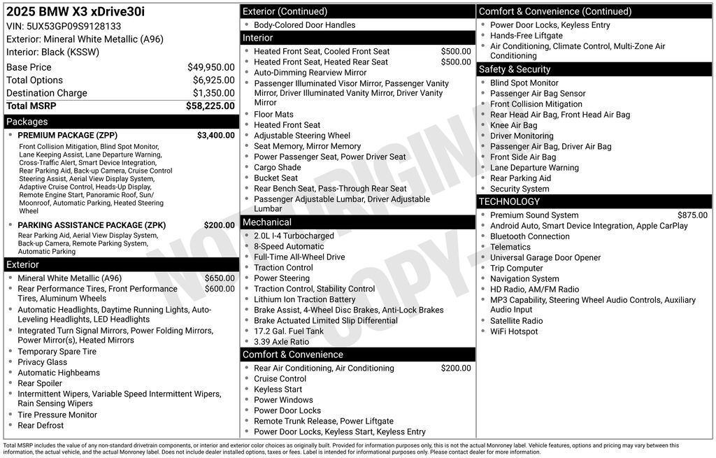 2025 BMW X3 30 xDrive San Clemente CA