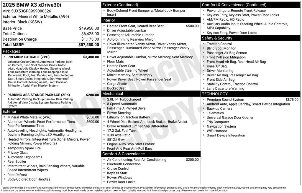 2025 BMW X3 30 xDrive San Clemente CA