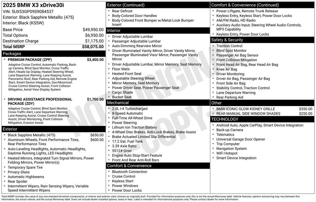 2025 BMW X3 30 xDrive San Clemente CA
