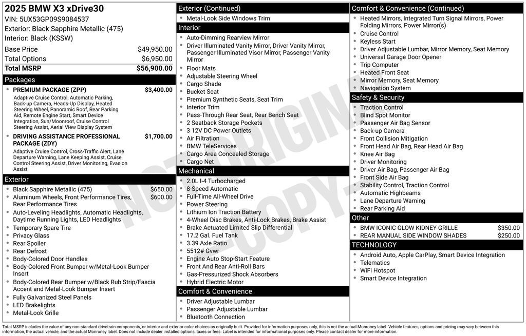 2025 BMW X3 30 xDrive San Clemente CA