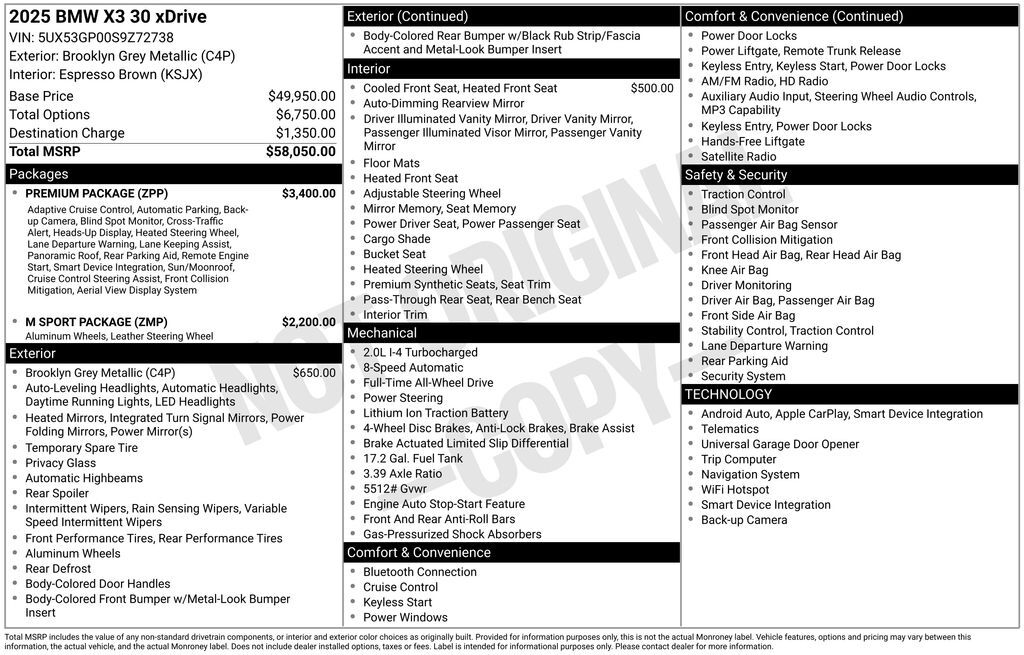 2025 BMW X3 30 xDrive Tucson AZ