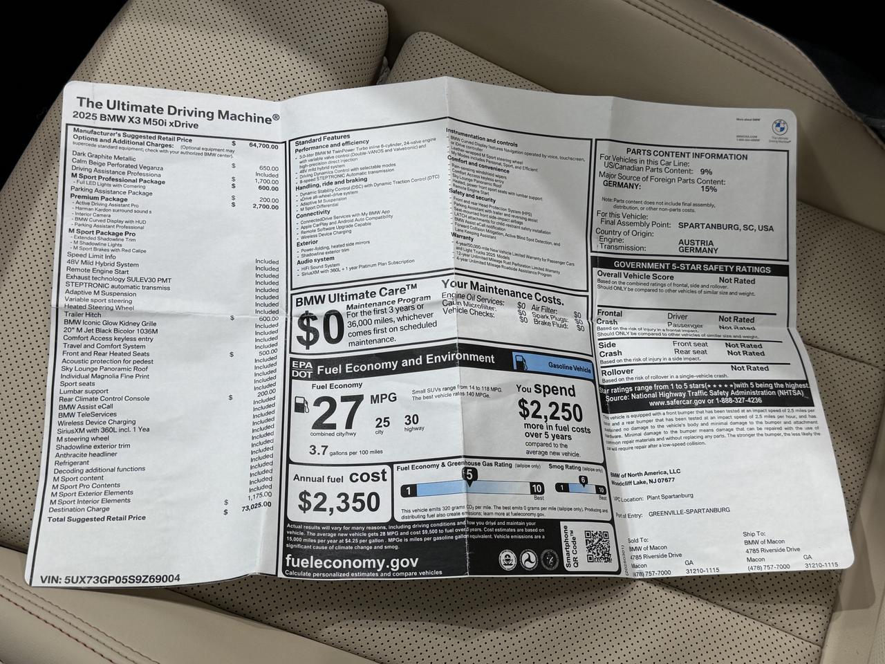 2025 BMW X3 M50 Xdrive Newark DE