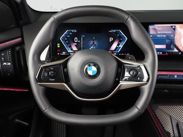 2025 BMW X3 xDrive30i AWD *HEADS-UP DISPLAY, NAVIGATION, ADAPTIVE CRUISE, SAFETY ALERTS, PARKING ASSIST, 360 CAMERAS, PANO SKY LOUNGE ROOF, LEATHER, CLIMATE SEATS, HEATED STEERING, REMOTE START, WIRELESS CHARGING, ANDROID & APPLE Round Rock TX