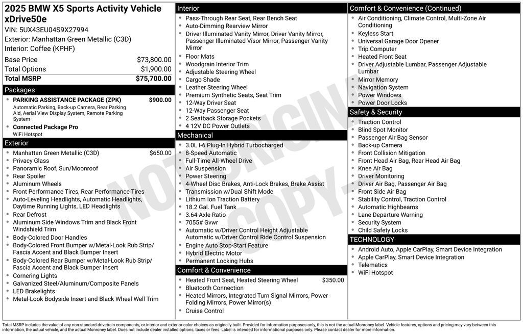 2025 BMW X5 xDrive50e San Clemente CA