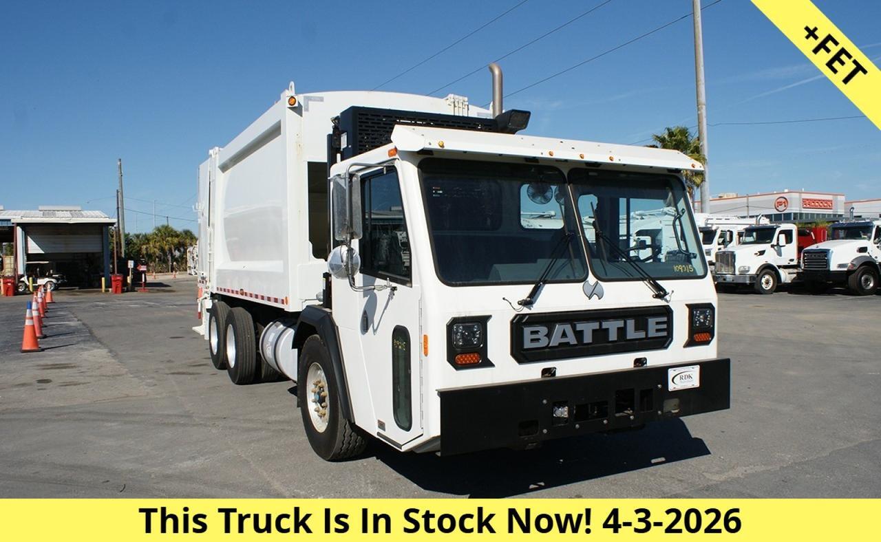 2025 Battle Motors LET 2 25 Yard Heil Rear Loader Garbage Truck