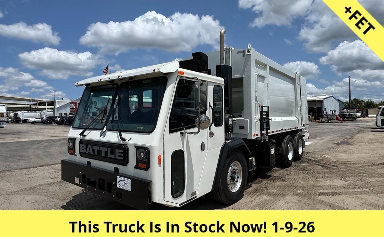 2025 Battle Motors LET 2 25 Yard Heil Rear Loader Garbage Truck