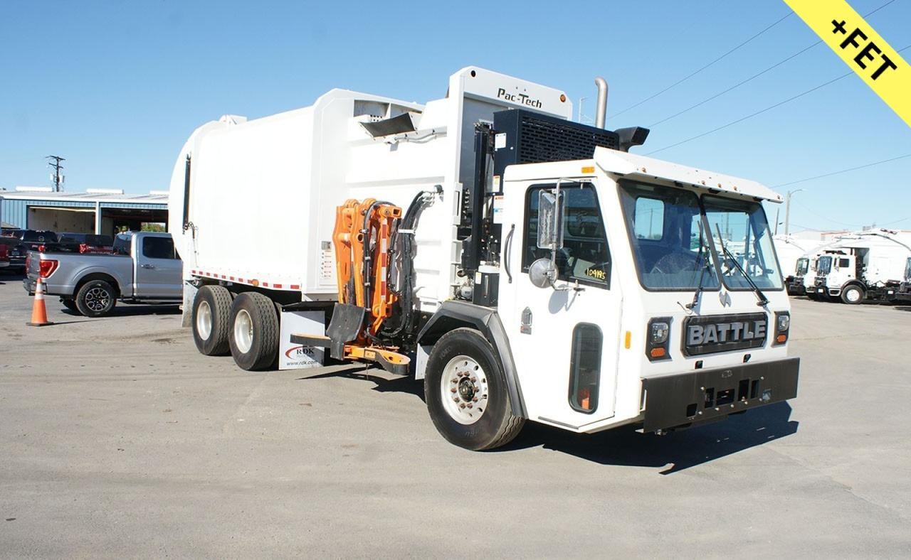 2025 Battle Motors LET 2 31 Yard Pac Tech Side Loader Garbage Truck