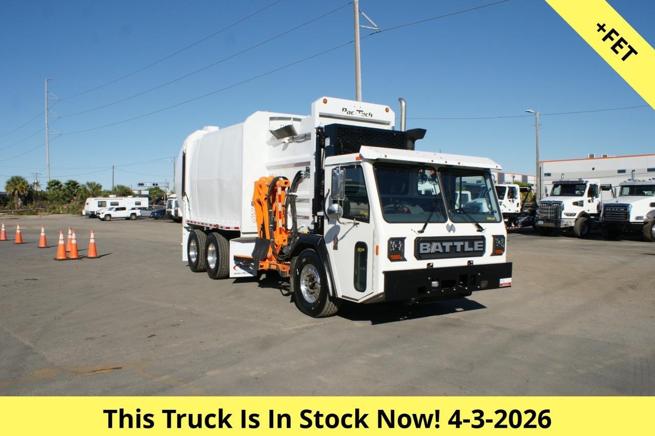 2025 Battle Motors LET 2 31 Yard Pac Tech Side Loader Garbage Truck Tampa FL