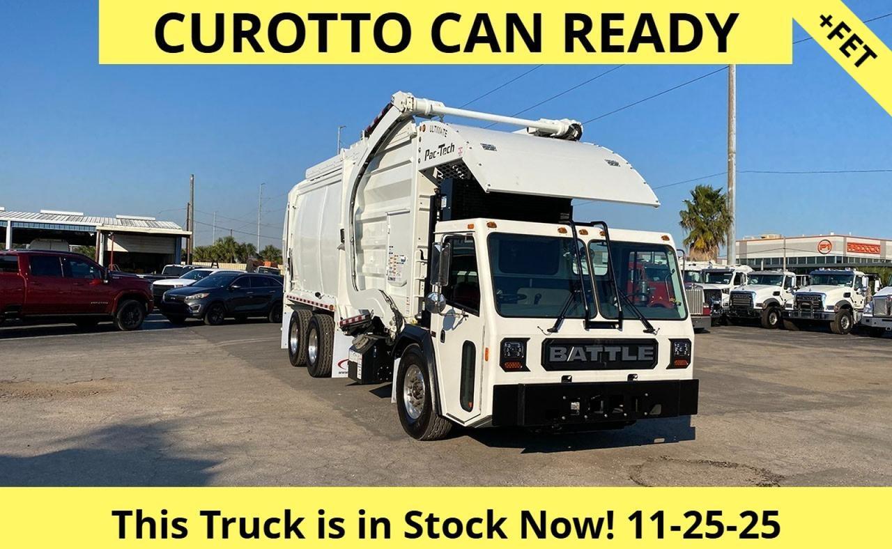 2025 Battle Motors LET 2 40 - 43 Yard Pac Tech Front Loader Garbage Truck