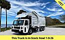 2025 Battle Motors LET 2 40 - 43 Yard Pac Tech Front Loader Garbage Truck