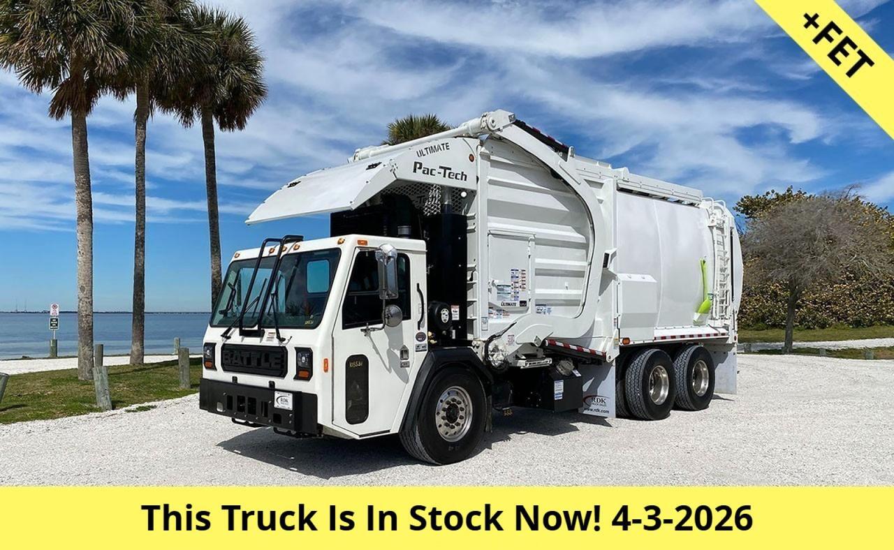 2025 Battle Motors LET 2 40 - 43 Yard Pac Tech Front Loader Garbage Truck