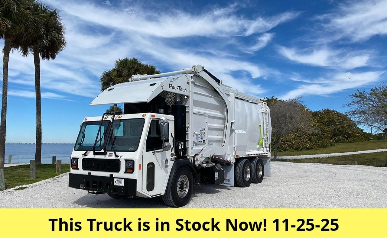 2025 Battle Motors LET 2 40 - 43 Yard Pac Tech Front Loader Garbage Truck Tampa FL