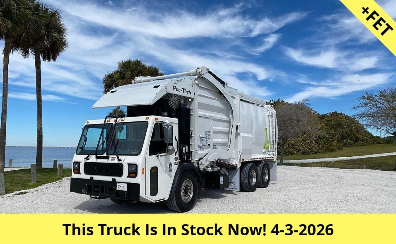 2025 Battle Motors LET 2 40 - 43 Yard Pac Tech Front Loader Garbage Truck