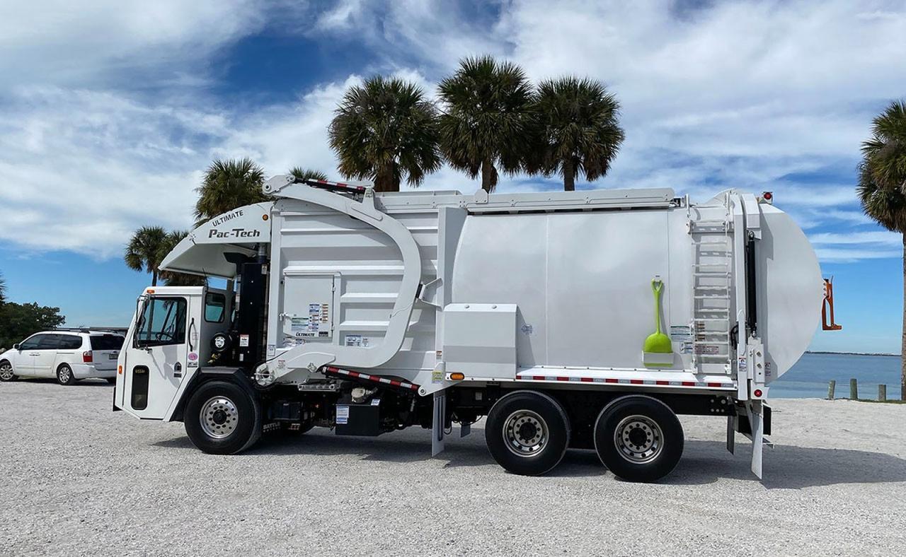 2025 Battle Motors LET 2 40 - 43 Yard Pac Tech Front Loader Garbage Truck Tampa FL