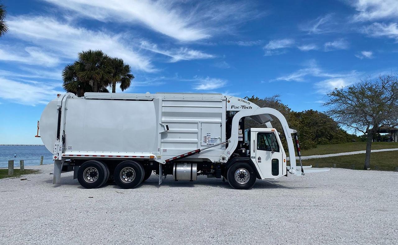 2025 Battle Motors LET 2 40 - 43 Yard Pac Tech Front Loader Garbage Truck Tampa FL