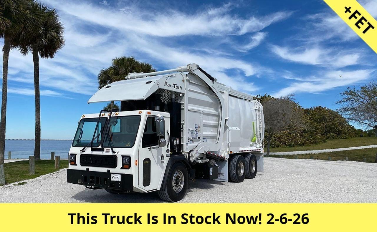 2025 Battle Motors LET 2 40 - 43 Yard Pac Tech Front Loader Garbage Truck Tampa FL
