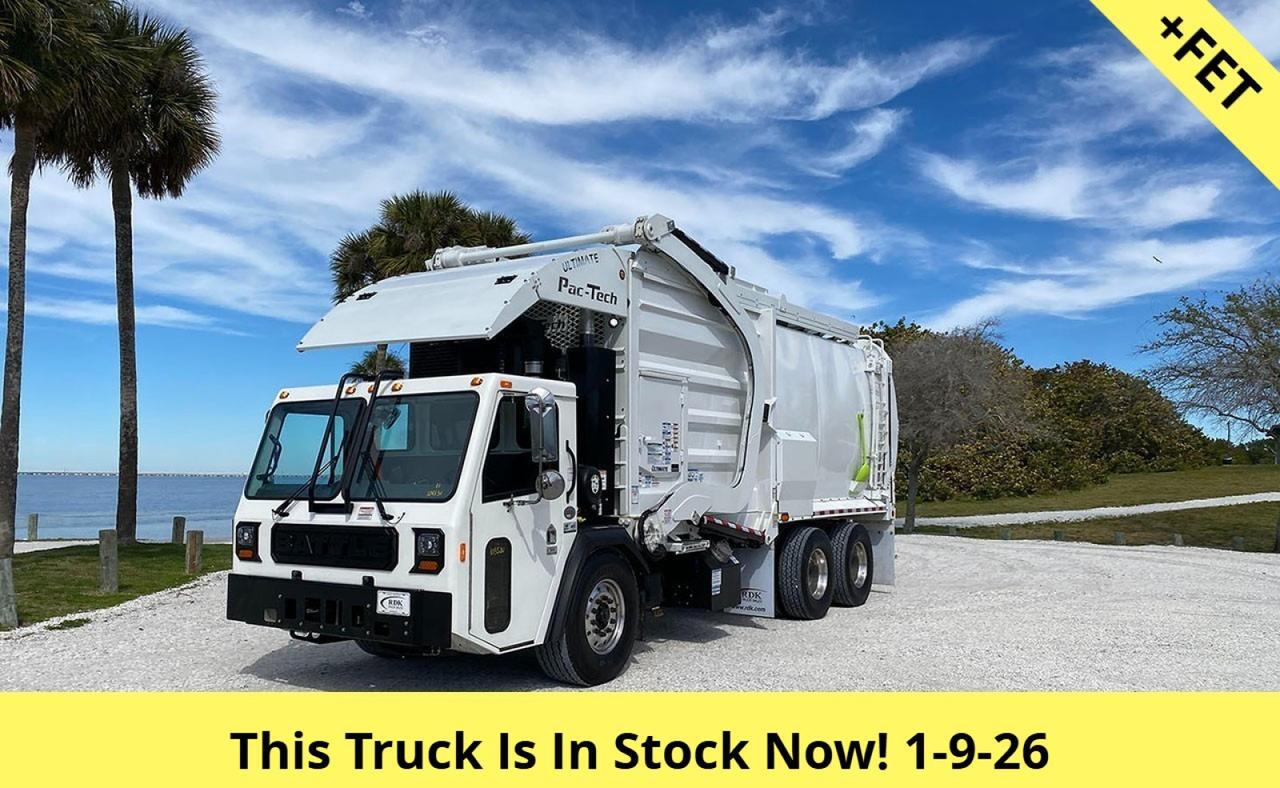 2025 Battle Motors LET 2 40 - 43 Yard Pac Tech Front Loader Garbage Truck