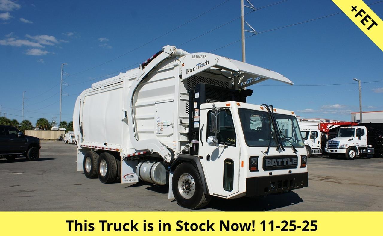 2025 Battle Motors LET2 40 - 43 Yard Pac Tech Ultimate Front Loader Garbage Truck