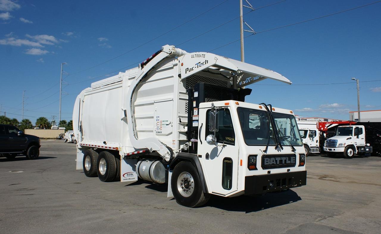 2025 Battle Motors LET2 40 - 43 Yard Pac Tech Ultimate Front Loader Garbage Truck