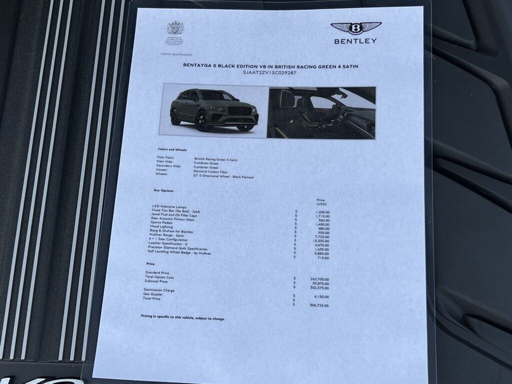 2025 Bentley Bentayga S Black Edition Indianapolis IN