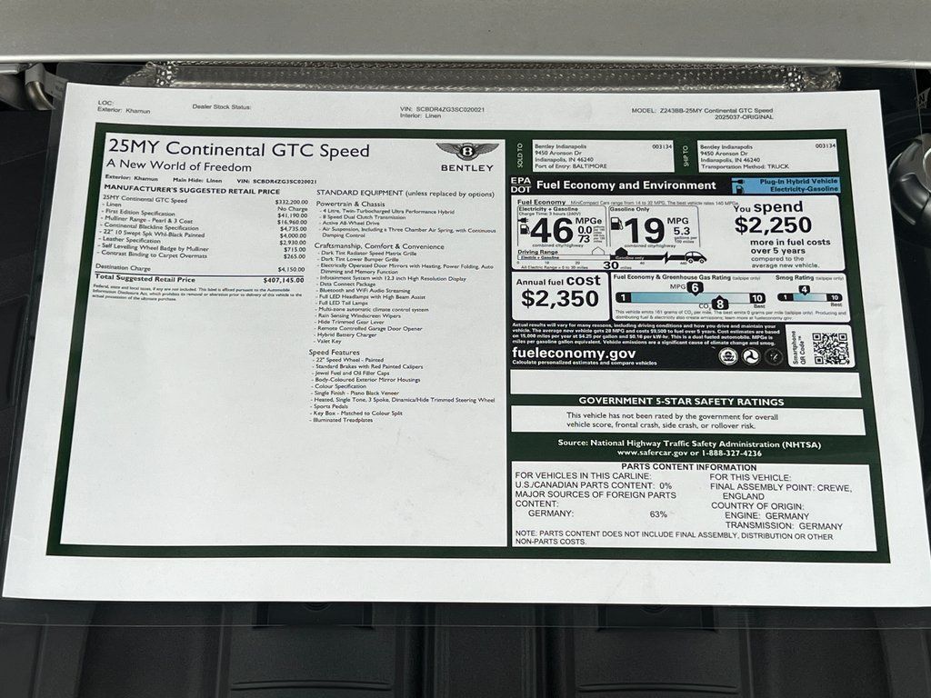 2025 Bentley Continental GT Speed Indianapolis IN